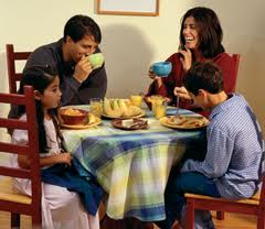 Almoço em familia, momento de confraternização