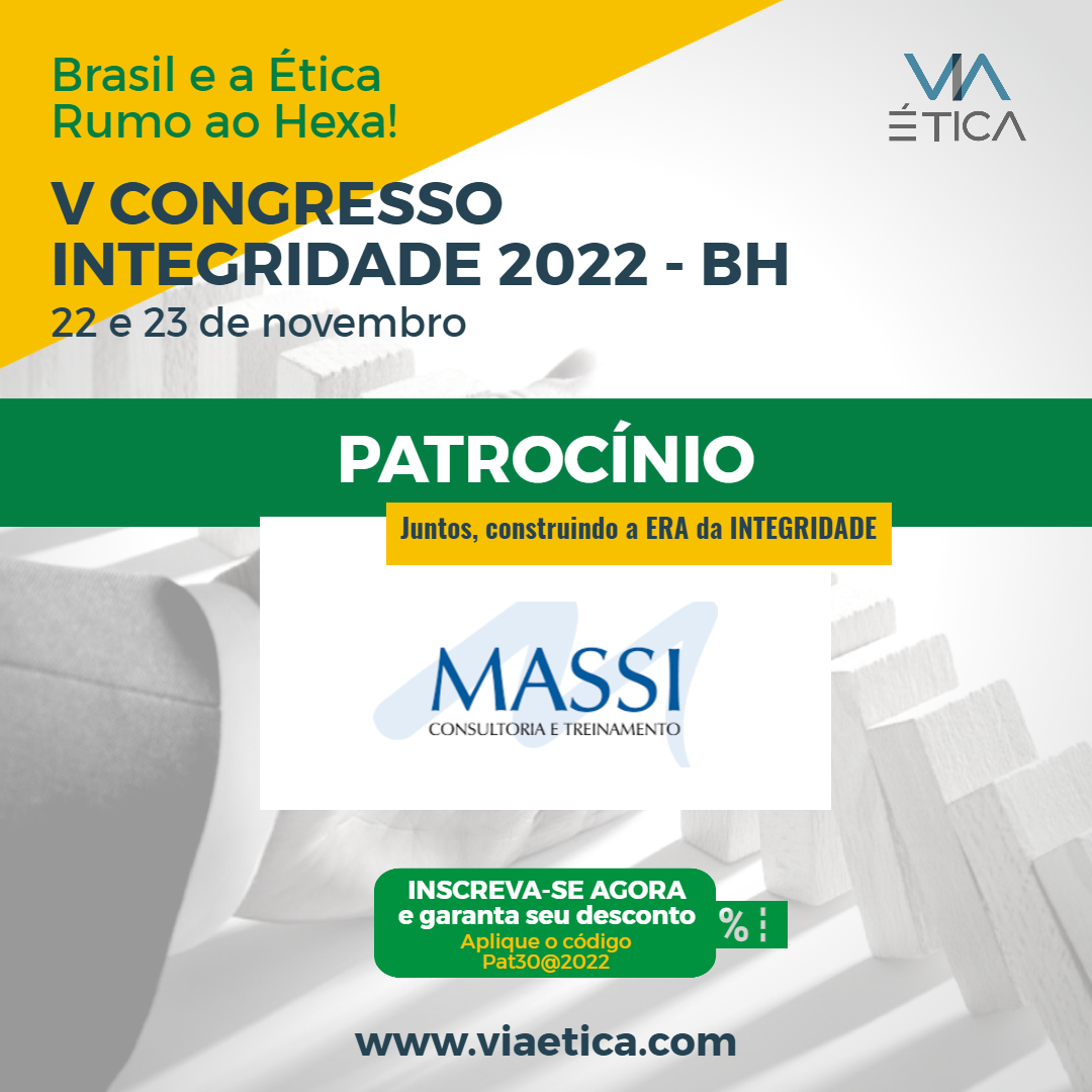 V Congresso Integridade 2022- BH | Brasil e a Ética! Rumo ao Hexa